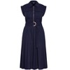 Women's Plus Size Utility Midi Dress - navy | CITY CHIC - 4 of 4