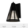 Rafner Iron with Mercury Glass Sconce Wall Light Fixture Natural Black - Hunter Fan - 4 of 4