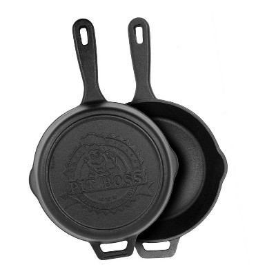 12" Cast Iron Deep Skillet with Lid - Pit Boss