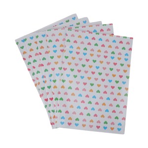 Unique Bargains Gift Wrap Paper Waterproof Glossy Coated Paper 27.56"x19.69" 5 Pcs - 1 of 4