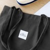 Wrapables Corduroy Tote Bag, Casual Everyday Shoulder Handbag, Black - 3 of 4