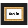 PosterPalooza | Photo Size Embellished Brown Picture Frame - UV Acrylic, Foam Board Backing, Hanging Hardware - 2 of 4