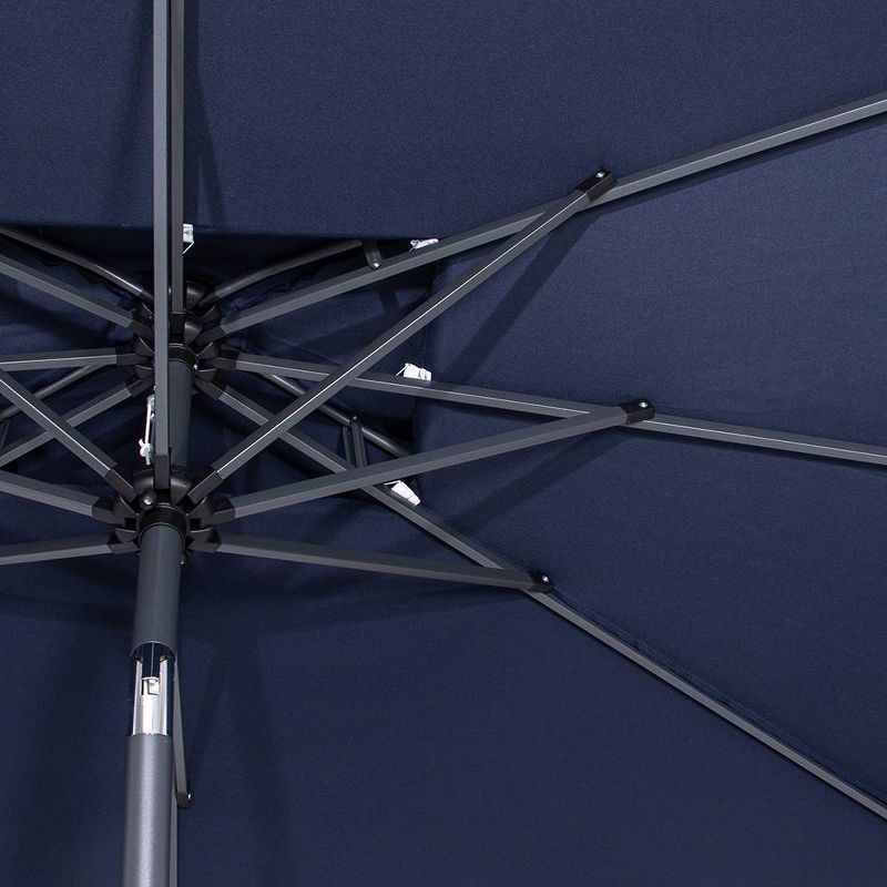 Crestlive Products 6.5'x10' Rectangular Double Top Aluminum Pole Market Umbrella with Crank System & Push Button Tilt, 5 of 10