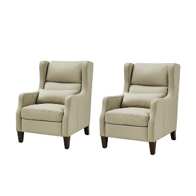 Roger Genuine Leather Armchair Set of 2| HULALA HOME