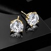 Ross-Simons 1.00 ct. t.w. Lab-Grown Diamond Stud Earrings in 18kt Gold Over Sterling - 3 of 4