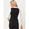 Allegra K Women's Vintage Faux Suede Sweetheart Neck Sleeveless Lace Up Waistcoat Vest Black ...