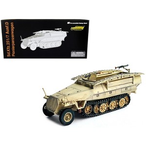 German Sd.Kfz. 251/7 Ausf.D Pionierpanzerwagen Armored Vehicle Beige with Bridging Equipment 1/72 Plastic Model by Dragon Models - 1 of 4