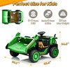 Joyracer 24V Ride on Toys w/ Remote Control, 2 Seater 400W Electric Powered Ride on Truck w/ Dump Bed, 3 Speeds, Shovel, Bluetooth, Gift for Kids - 3 of 4