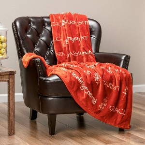 Chanasya Positive Sympathy Healing Thoughts Caring Message Gift Throw Blanket - 1 of 4