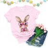 Bunny Sunglasses Bubblegum - Women's Short Sleeve Graphic T-Shirt - 3 of 4
