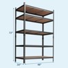 Storage Shelves 5 Tier Garage Shelving Heavy Duty Adjustable Metal Shelving Unit, Garage Shelves for Basement - 2 of 4