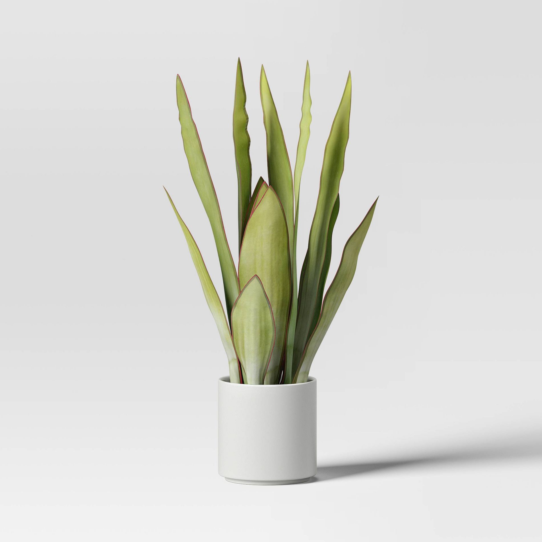 Large Artificial Snake Plant - Threshold™: 21" Faux Flora in Stoneware Pot for Indoor Decor