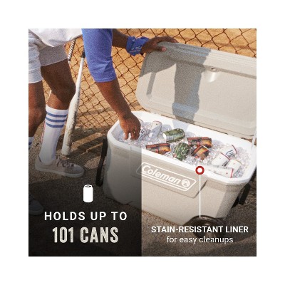 Rock Gray 62qt Wheeled Insulated Cooler with Cup Holders