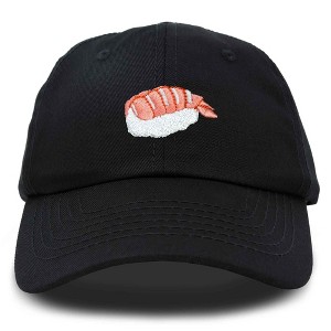 Dalix Shrimp Nigiri Embroidered Sushi Cotton Dad Hat Baseball Cap Adjustable Womens - 1 of 4