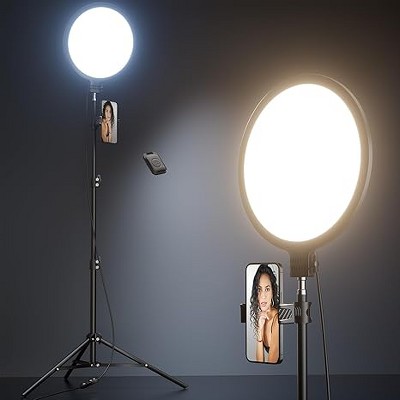 Dulums 10.5" Ring Light with 69" Tripod Stand and Phone Holder Kit