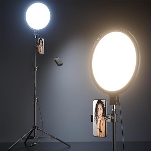 Dulums 10.5" Ring Light with 69" Tripod Stand and Phone Holder Kit - 1 of 3