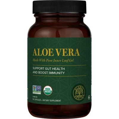Global Healing Aloe Vera with Organic High-Potency Aloe (60 Capsules)