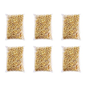 Yescom 6000 pcs Grommet Kit 1/2 inch Size #4 Eyelets and Washers Brass for Hand Press Apparel Leather Printing Tarp - 1 of 1