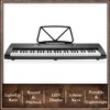 Ashthorpe 61-Key Digital Electronic Keyboard Piano with Light Up Keys, Portable Beginner Kit with Headphones & Microphone - 4 of 4