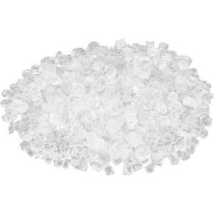 Fire Sense 62365 Sparkling Reflective Tempered Fire Glass for Outdoor Gas/Propane Fire Pits, Easy Install, Crystal Clear, 10 lbs - 1 of 4