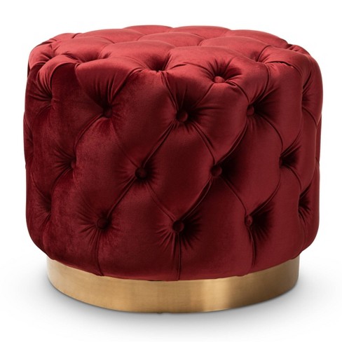 Velvet best sale ottoman target