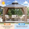 Amber Sports 12x12FT Hardtop Gazebo for Patio, Garden, Backyard - 3 of 4