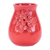 Stoneware Vase with Floral Accent - 3 of 3