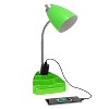 Creekwood Home Sleek Essentials 18.5" Flexible Desk Lamp with Charging Outlet and Storage - image 2 of 4