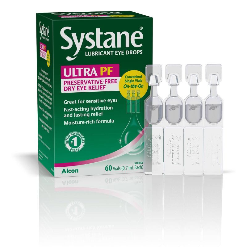 Systane Ultra Lubricant Eye Drops Vials - 60ct, 1 of 6