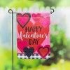 Evergreen Patterned Valentine Hearts Garden Suede Flag 12.5 x 18 Inches Indoor Outdoor Decor - 2 of 2