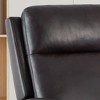 Swivel Rocking Recliner,Wide PU Leather Glider Sofa Chair with Ergonomic High Backrest for Living Room,Bedroom（Chocolate） - 3 of 4