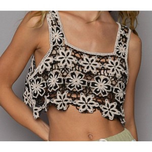 Women's Iris Crochet Crop Top - POL - 1 of 2