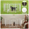 8 Panels Metal Dog Pen Pet Dog Fence Outdoor Exercise Pen with Doors, Heavy Duty Dog Fence Puppy Pen - 4 of 4