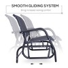 MOEPISY 2-Person Outdoor Glider Bench, Patio Double Swing Rocking Chair Black - 4 of 4