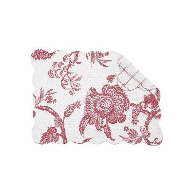 C&F Home Arcadia Red Placemat Set of 6