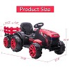 12V Kids Ride-On Tractor with Detachable Trailer, Remote Control, LED Lights, Battery Powered Farm Vehicle Toy Car Gift for Boys and Girls - 3 of 4