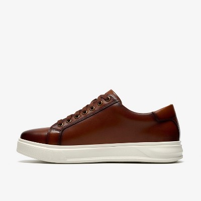 Clarks Mens Goswell Tie Tan Leather Shoes 8 Medium — фото 3