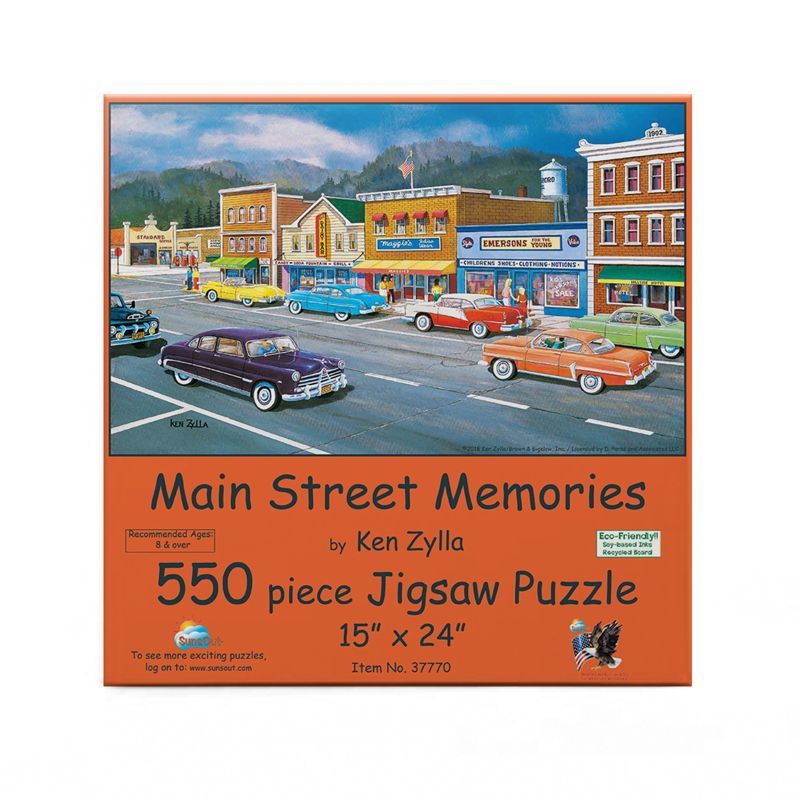 Sunsout Main Street  of Memories 550 pc   Jigsaw Puzzle 37770, 3 of 6