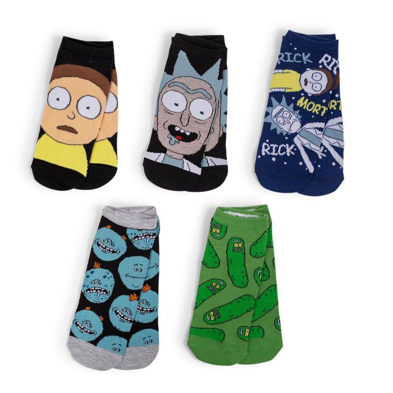 HYP Rick and Morty Novelty Low-Cut Adult Ankle Socks | 5 Pairs, 2 of 8