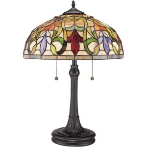 Fine Art Lighting T1638 Tiffany Floral Contemporary Style Bronze Finish Table Lamp - 1 of 1