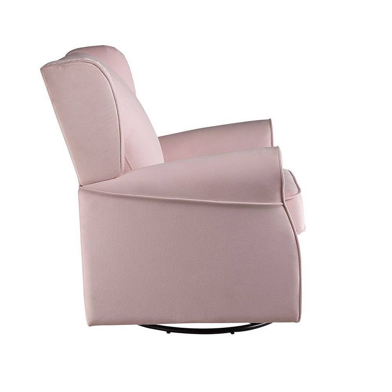Tamaki 35&#34; Accent Chairs Pink Fabric - Acme Furniture, 6 of 11