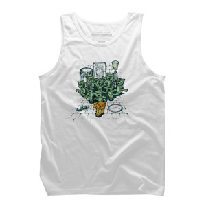 Men's Design By Humans Bad Past Lives By LetterQ Tank Top - 1 of 3