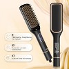 Hair Straightening Brush with LED Display, 6 Temp Settings, Auto-Off Straightener Comb for Women, Anti-Frizz & Fast Heating - 4 of 4