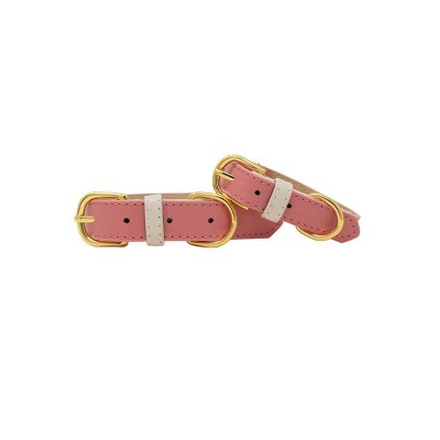 Pink Papyrus Drew Dog Collar - Medium