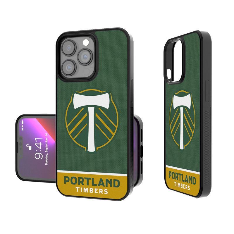 Keyscaper Portland Timbers   Endzone Solid Bump Phone Case, 1 of 7