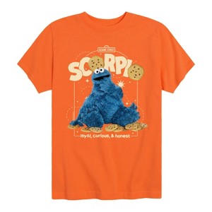 Boys' - Sesame Street - Scorpio Cookie Monster Short Sleeve Graphic T-Shirt - 1 of 4