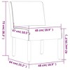 vidaXL Modern Slipper Chair - Comfortable Lounge Chair with Supportive Backrest and Padded Seat, - 4 of 4