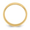Black Bow Jewelry 6mm 14K Rose, White, or Yellow Gold Half Round Milgrain Standard Band - 2 of 4