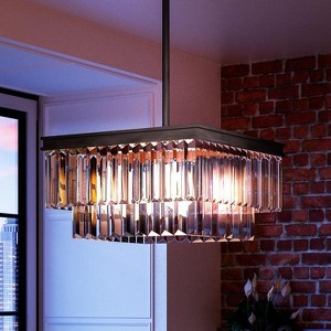 Urban Ambiance Luxury Cosmopolitan Chandelier,  11" x 20-1/8",  Olde Bronze Finish, UHP2884 - 1 of 4