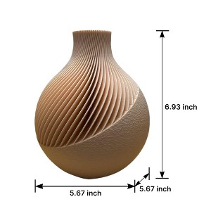 Rbied Nagi Modern Sculptural Vase, Organic Architectural Form, Dual-Purpose Art and Decorative Piece - 1 of 3